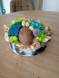 Ikebana zo sušených kvetov
